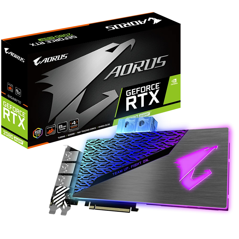 Gigabyte AORUS GeForce® RTX 2080 SUPER WATERFORCE WB 8G